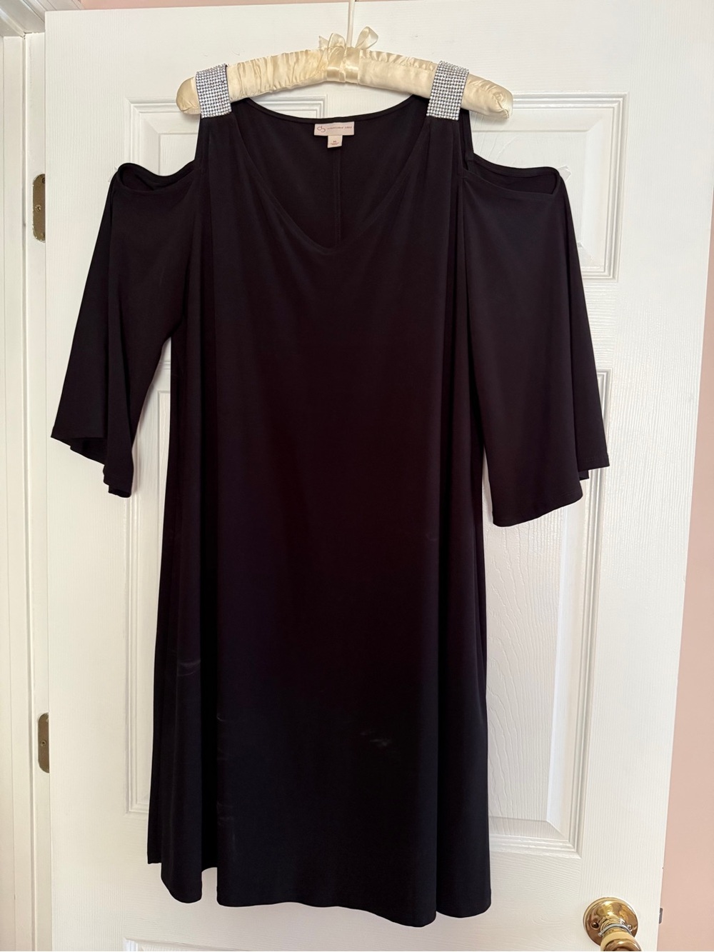 Black Dress Barn Cold Shoulder Wedding Guest Dress Size XL
